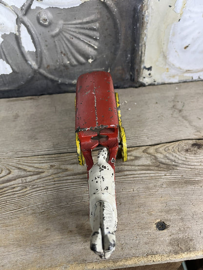 Antique Vintage Cast iron Toy Horse And Wagon,collectible 