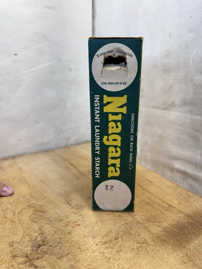 Niagara Instant Laundry Starch Empty Box Vtg #S-1508
