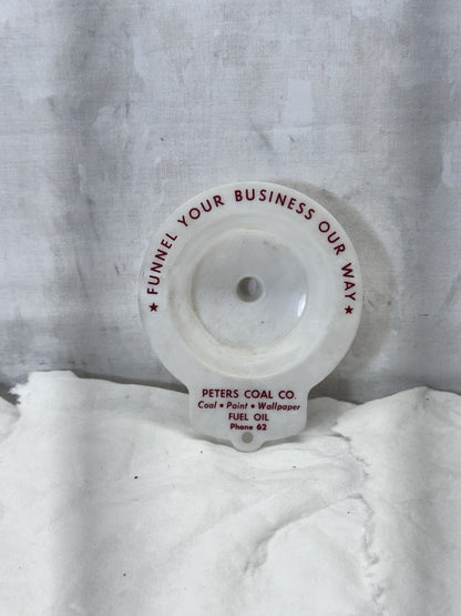 Peters Coal Co. Funnel Waupun Wisconsin Advertisement Vtg #S-1914