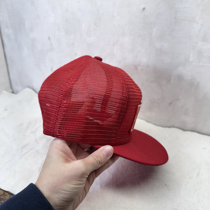 Purina The Farmers Co. Red SnapBack Truckers Hat Vintage 