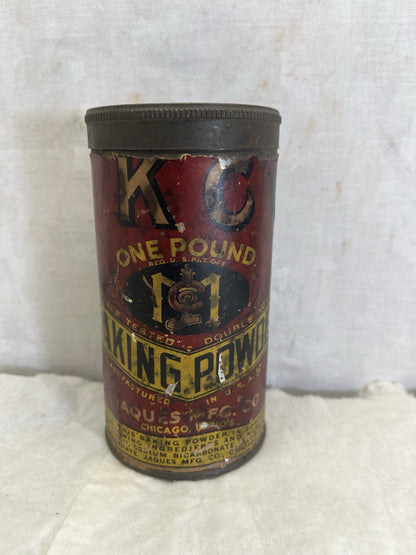 KC Baking Powder Tin Vintage 