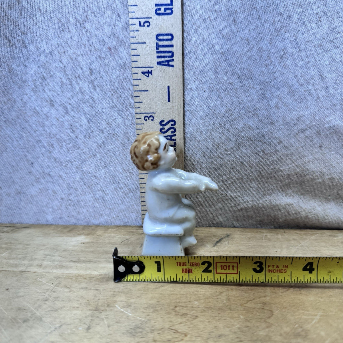Ceramic Boy Figurine Vintage Japan