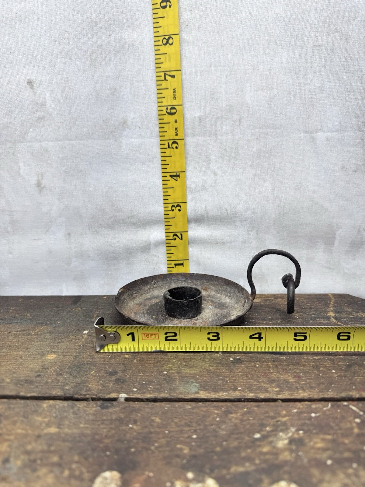 Antique Handheld Candle Holder #1252
