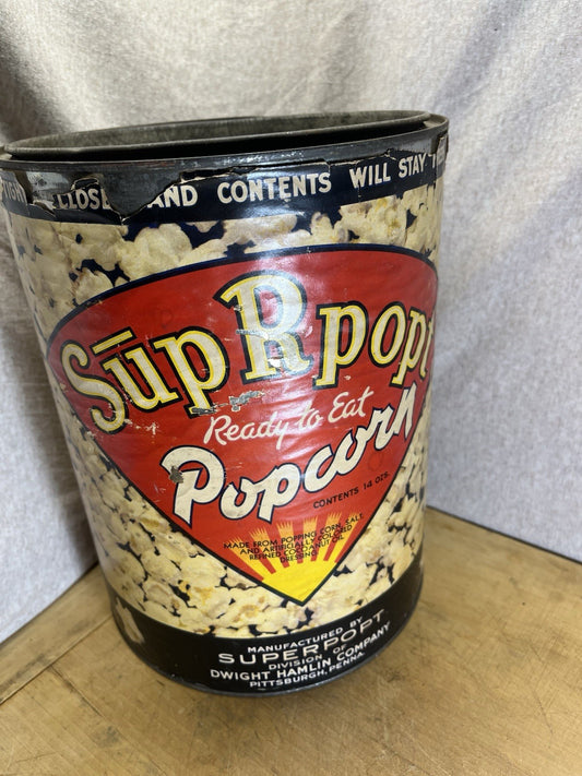 Sup R Popt Vintage Popcorn Tin
