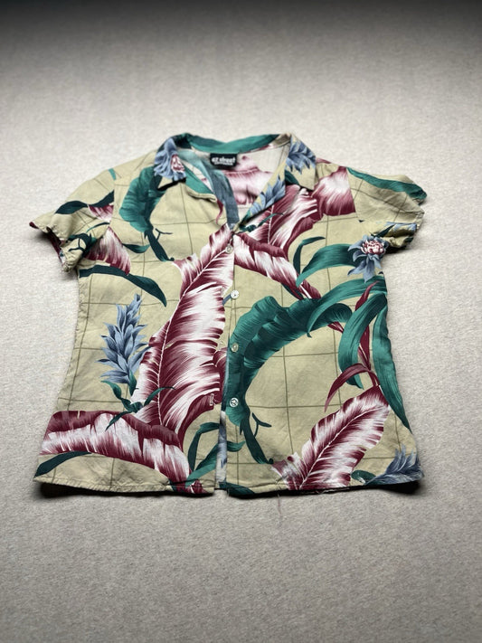 1970-80s Women’s Hawaiian S Sleeve Cotton Shirt 