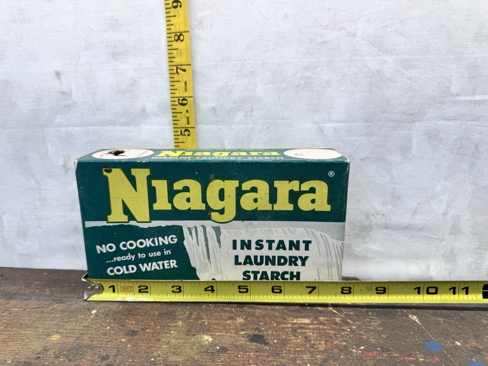 Niagara Instant Laundry Starch Empty Box Vtg #S-1508