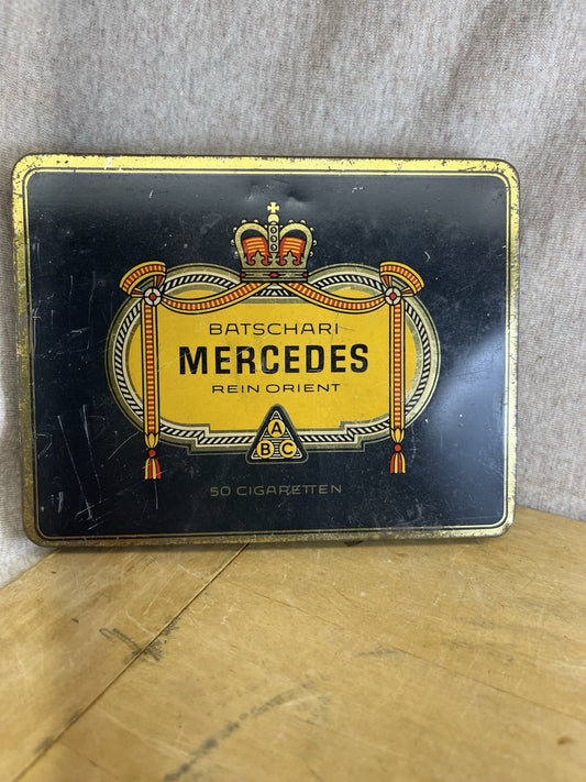 Batschari Mercedes Empty Vintage Tobacco Tin