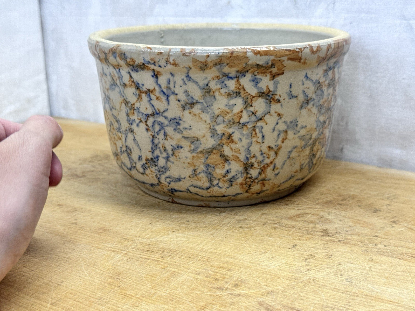 Redwing 7” Spongeware Bowl vintage #1144