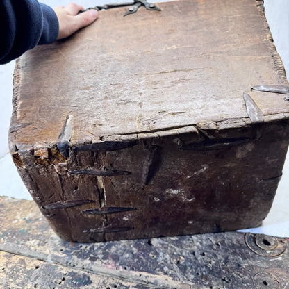 Cambria Grain Company Large Wooden Grain Measure Box Primitive 