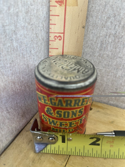 W.E.Garrett & Sons Sweet Snuff Tobacco Empty Tin