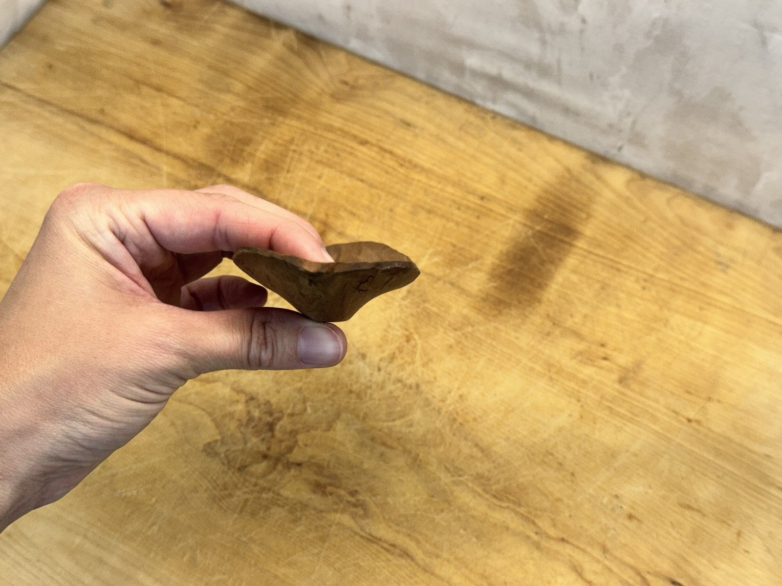 Hand Carved Wood Scoop Antique #1440