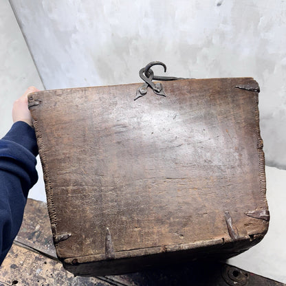 Cambria Grain Company Large Wooden Grain Measure Box Primitive 