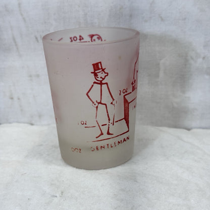 Just Plain Drunk Hazel Atlas Drinking Shot Glass Vintage