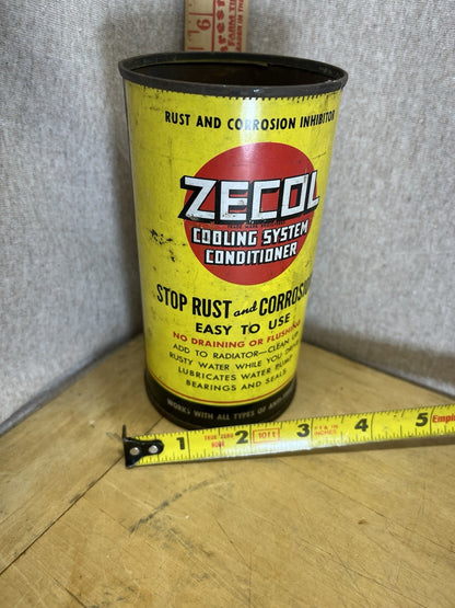 Zecol  Cooling System Empty Tin Vintage