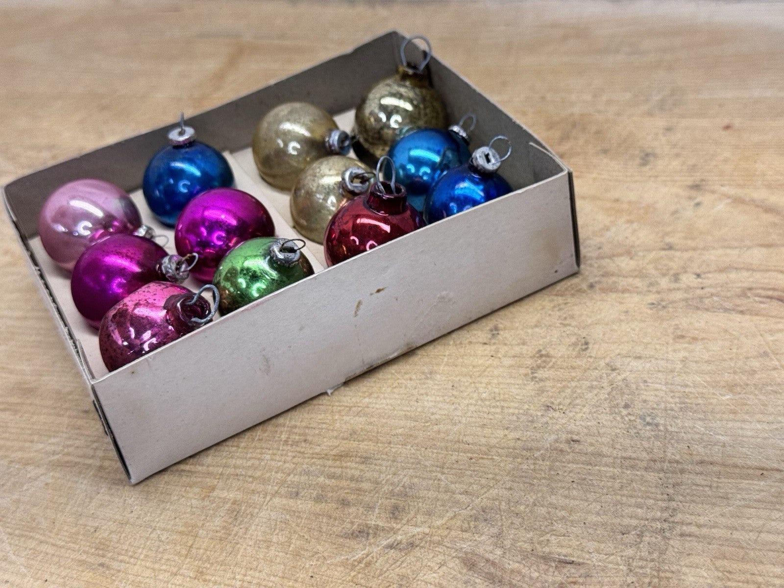Vintage Mini Christmas Tree Ornaments #1090