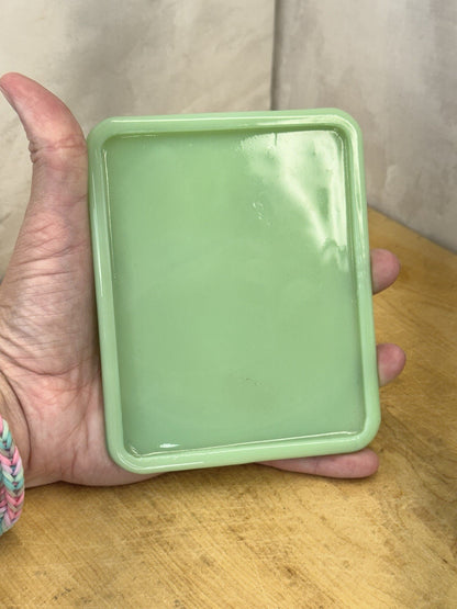 Jadeite Drippings Grease Container Antique Excellent Condition #1115