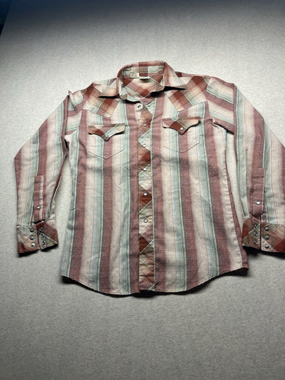 Vtg Pennington Men’s Medium Lsleeve Western Shirt