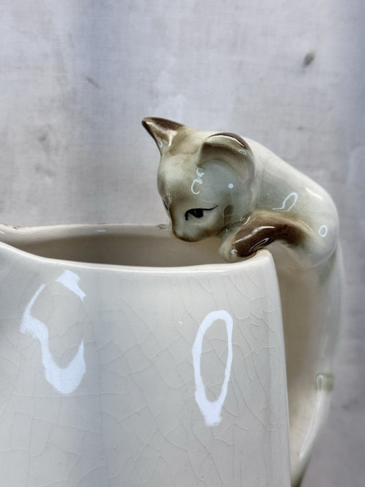 Vintage Siamese Cat Pitcher #1080