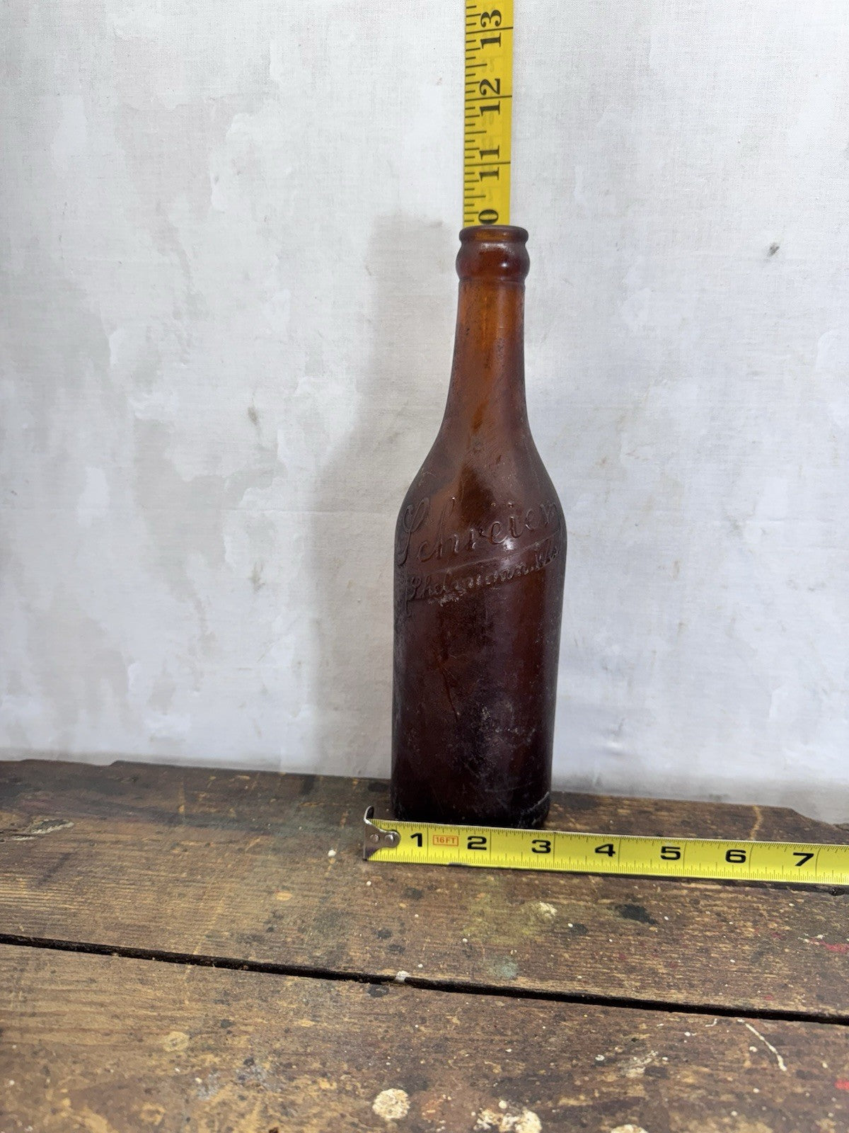 Schreier Brewery Beer Embossed Bottle Sheboygan Wisconsin