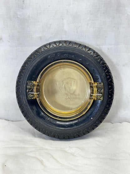 Firestone 1934 Amber Ashtray Advertising Vintage  #S-1851