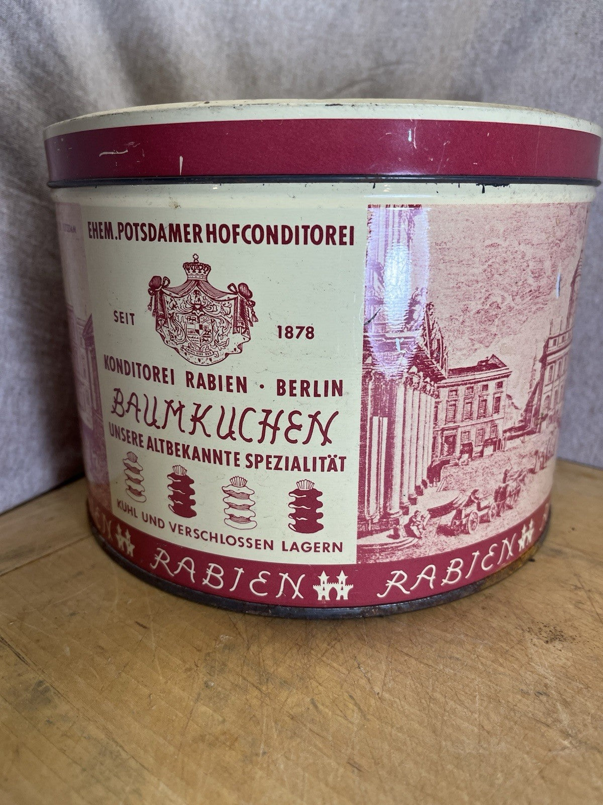 Rabien Confectioners Vintage Empty Tin