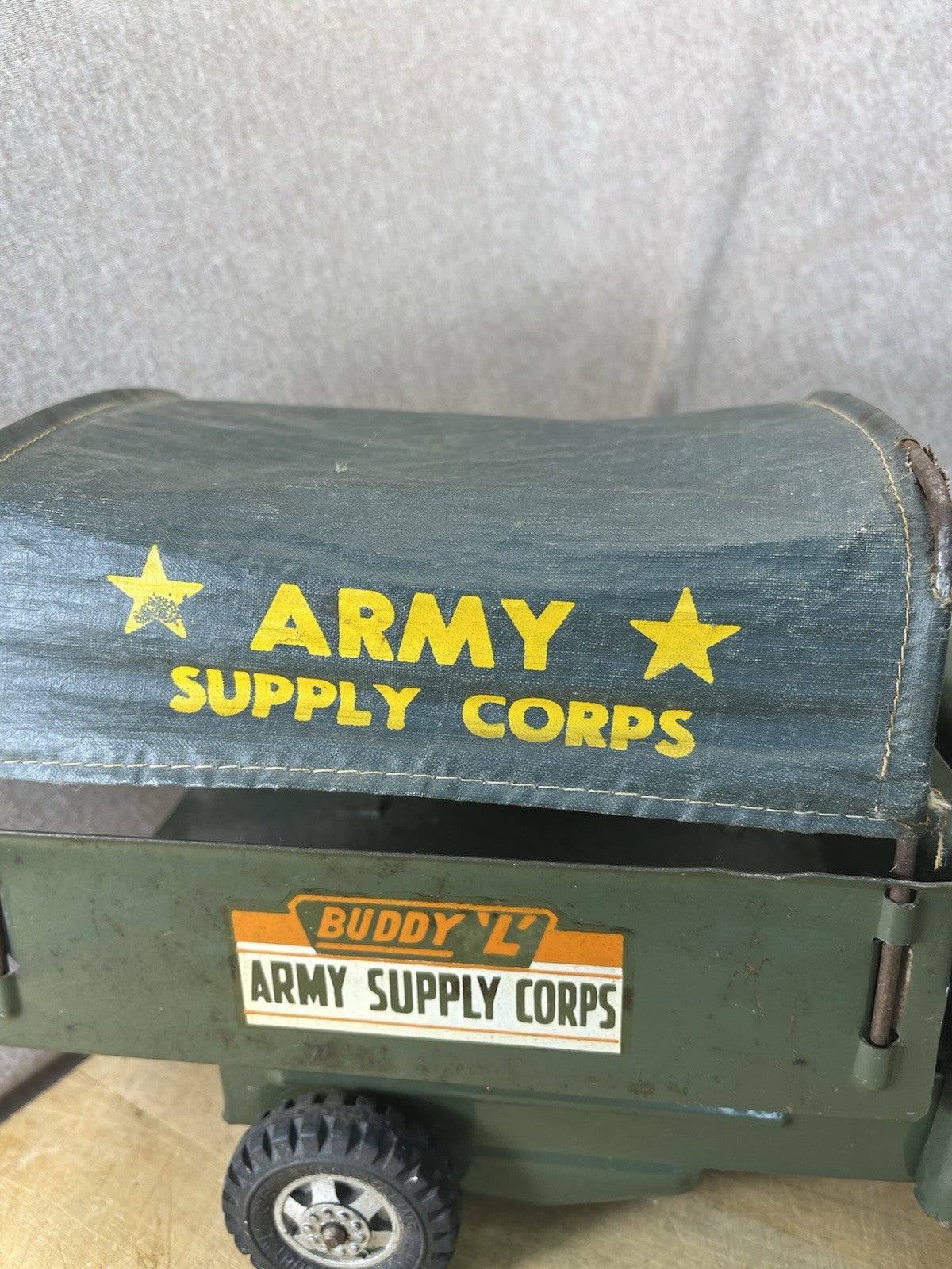 Buddy L Army Supply Corps Truck W/ Accessories 