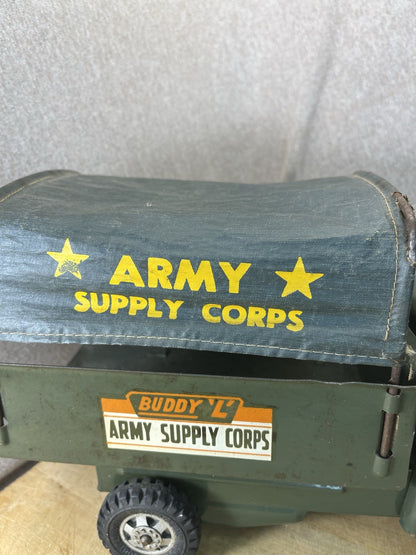 Buddy L Army Supply Corps Truck W/ Accessories 