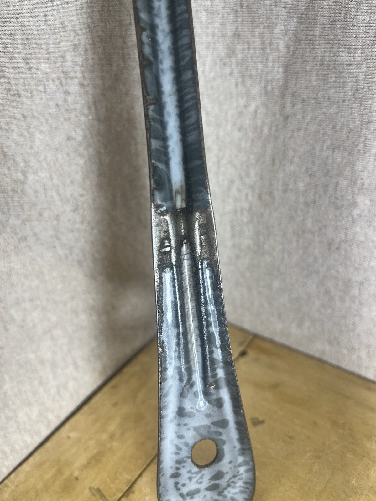 Grey Enamel 13” Spoon