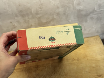 Antique Christmas Tree Ornament Empty Box #1406