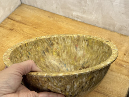 Texas Ware Vintage Splatter Confetti Melamine Bowl #1158