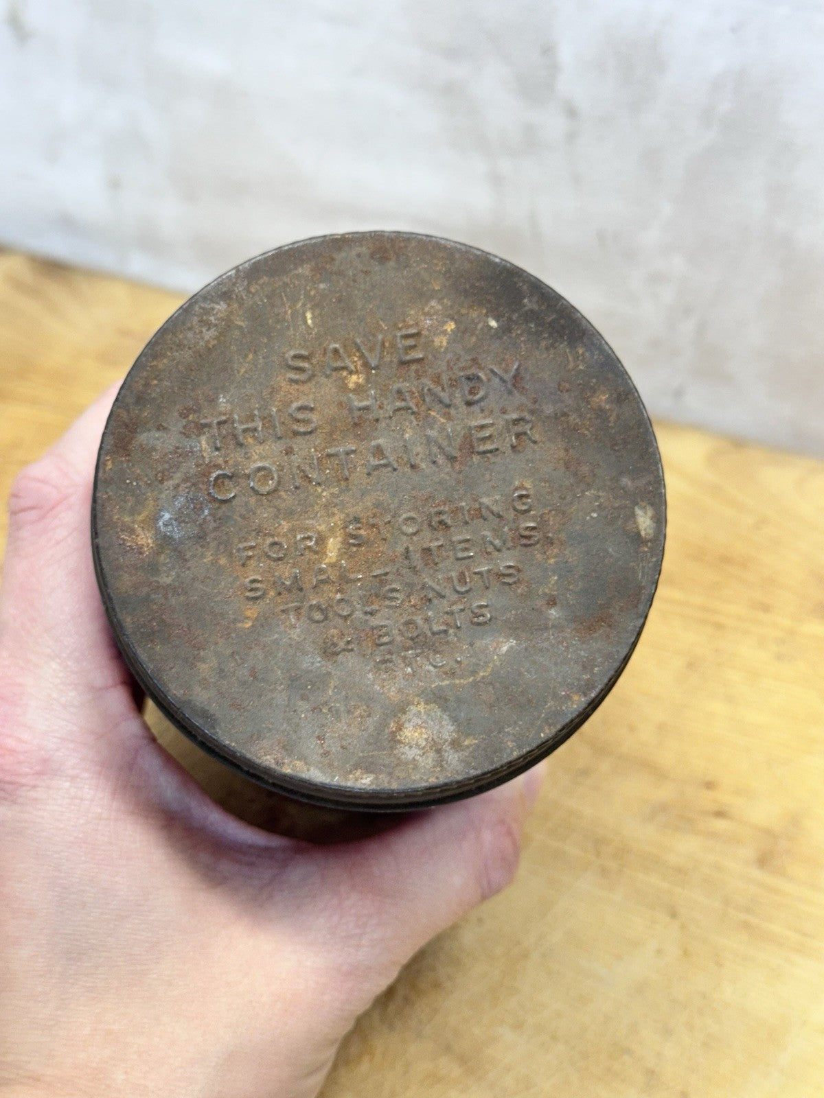 Dutch Brand Electrical Tape Composite Can Vintage Empty #1467