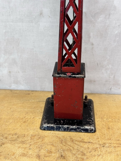 Vintage Marx Radio Train Control Tower No. 7 Tin Litho #S-1607
