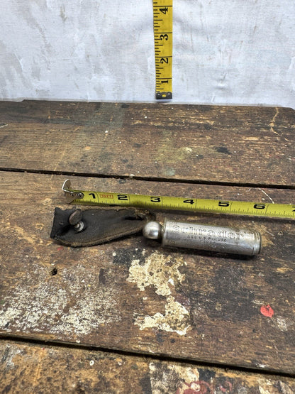 Schrader Balloon Tire Gauge With Case Vintage 
