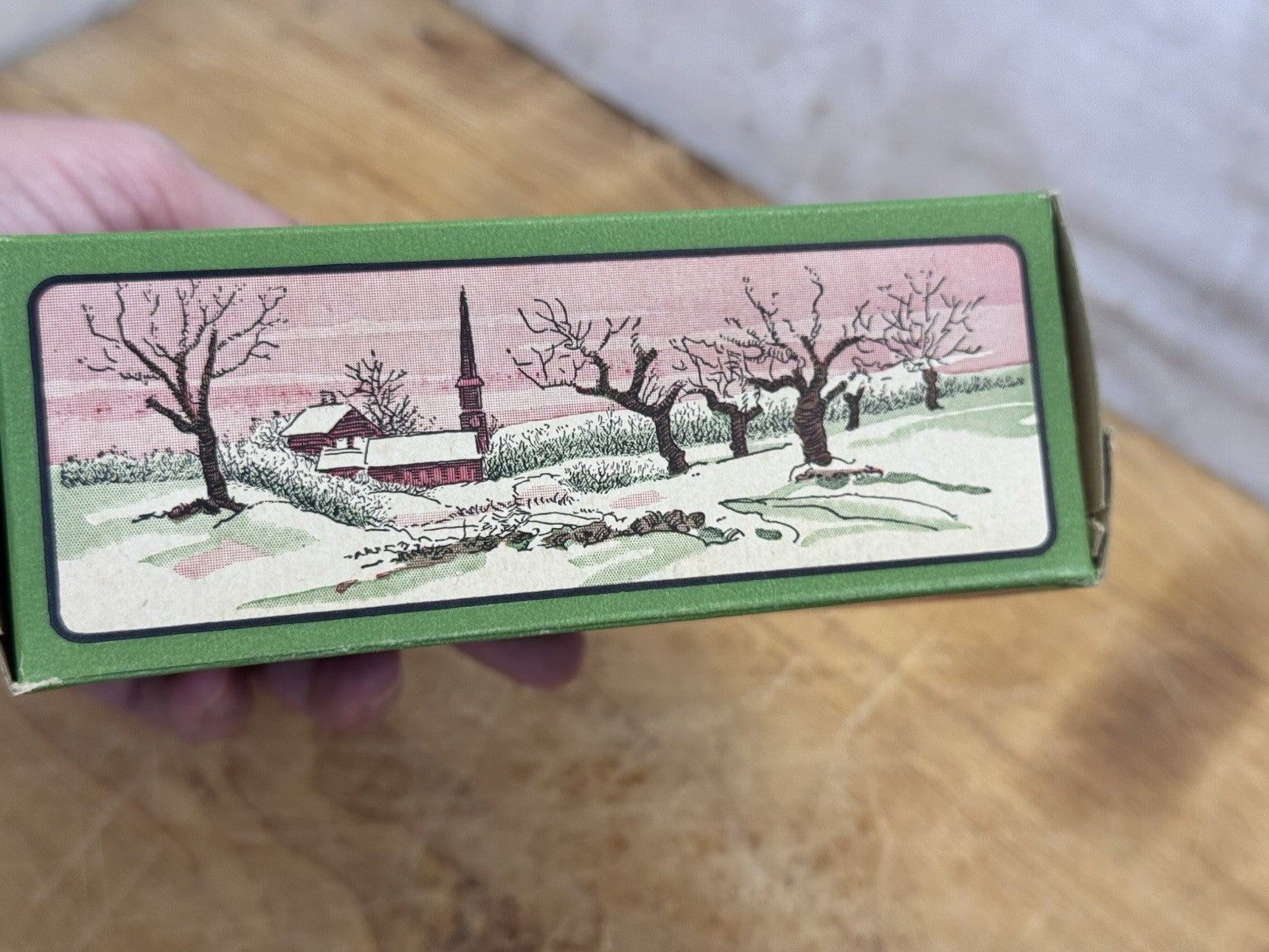 Antique Christmas Candy Box Empty #1262