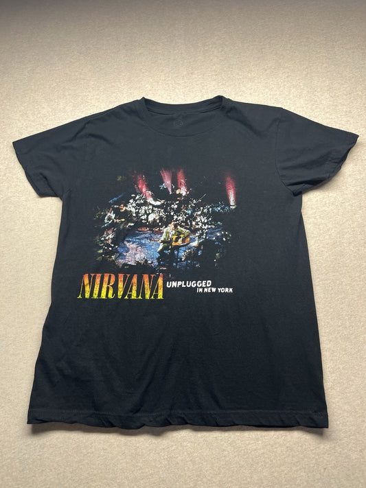 Nirvana Unplugged Tshirt Size Small Black