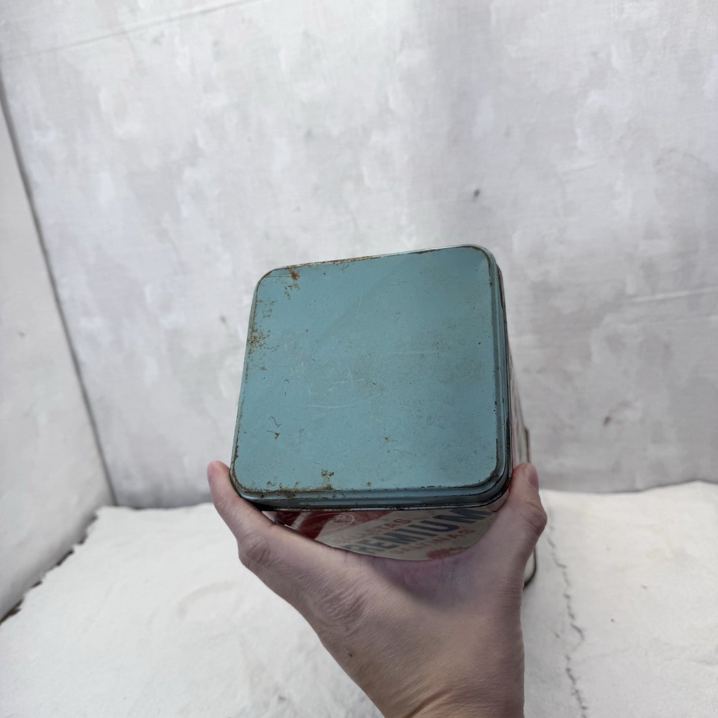 Premium Saltine Crackers Tin Container Vintage 