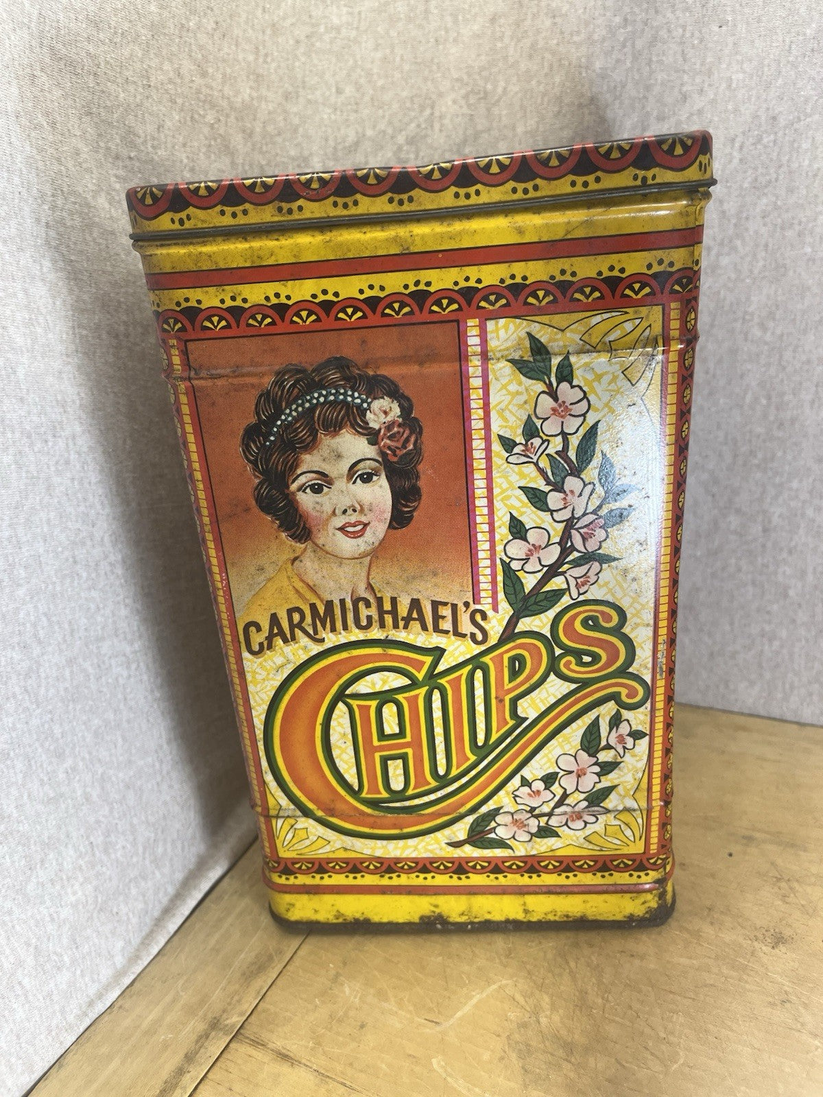 Carmichaels Chip Tin Vintage