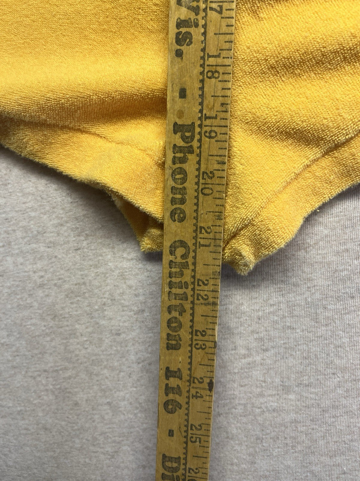 1970-80s Women’s Yellow Terry Cloth Romper 
