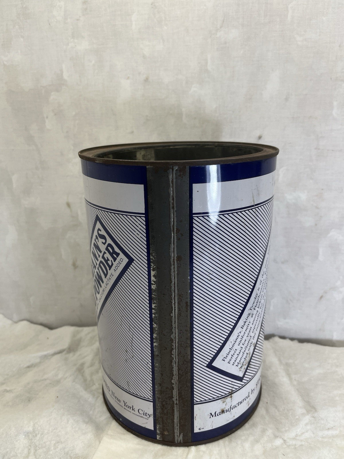 Fleishmans Baking Powder Vintage Tin