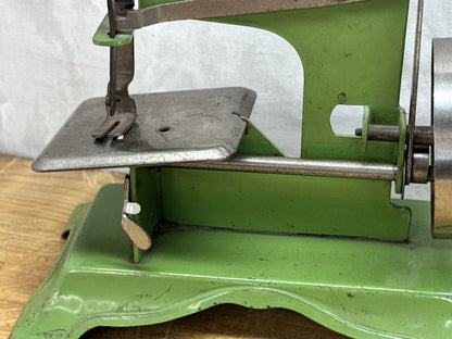 Antique Child’s Sewing Machine Green #1193