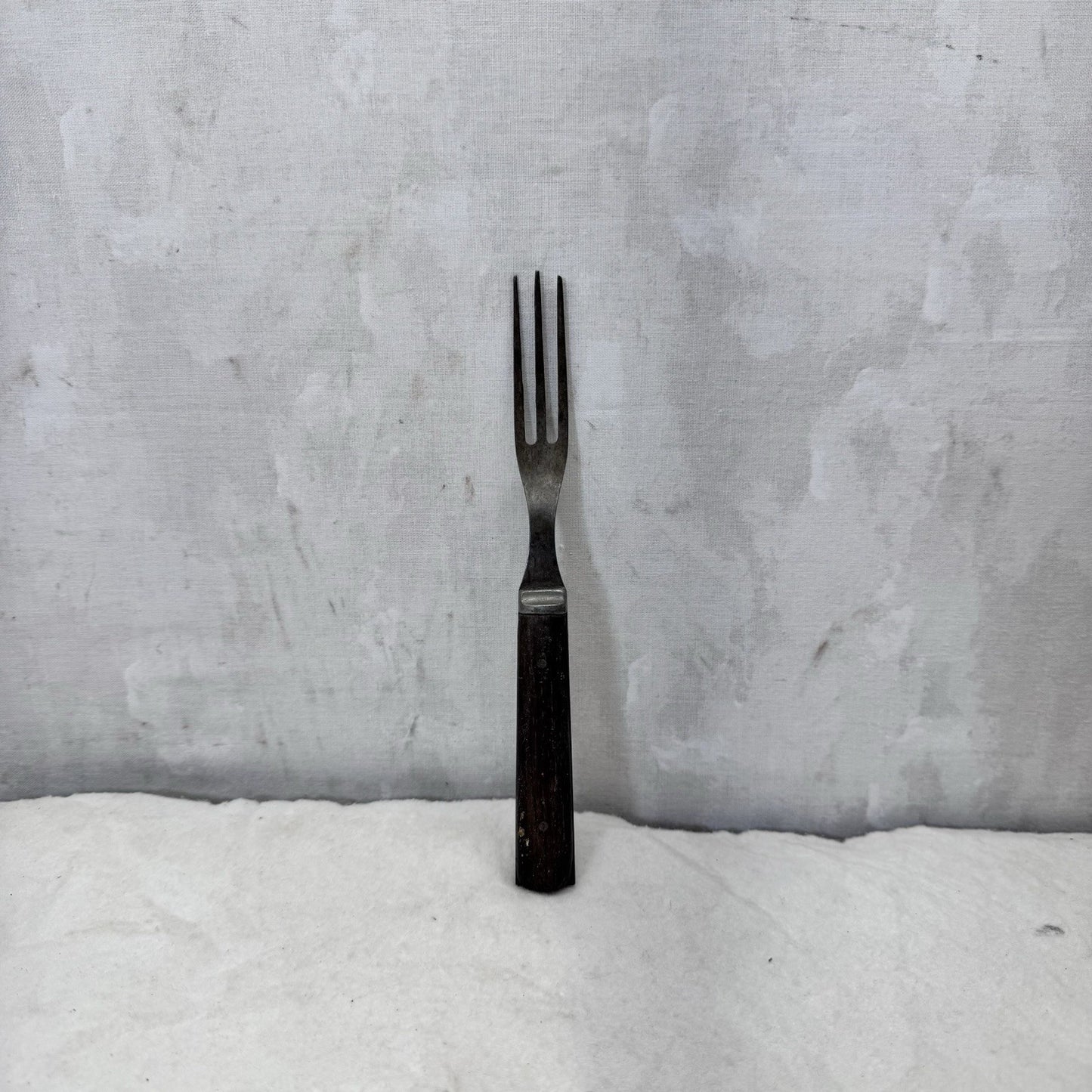 Three Prong Vintage Fork Wooden Handle