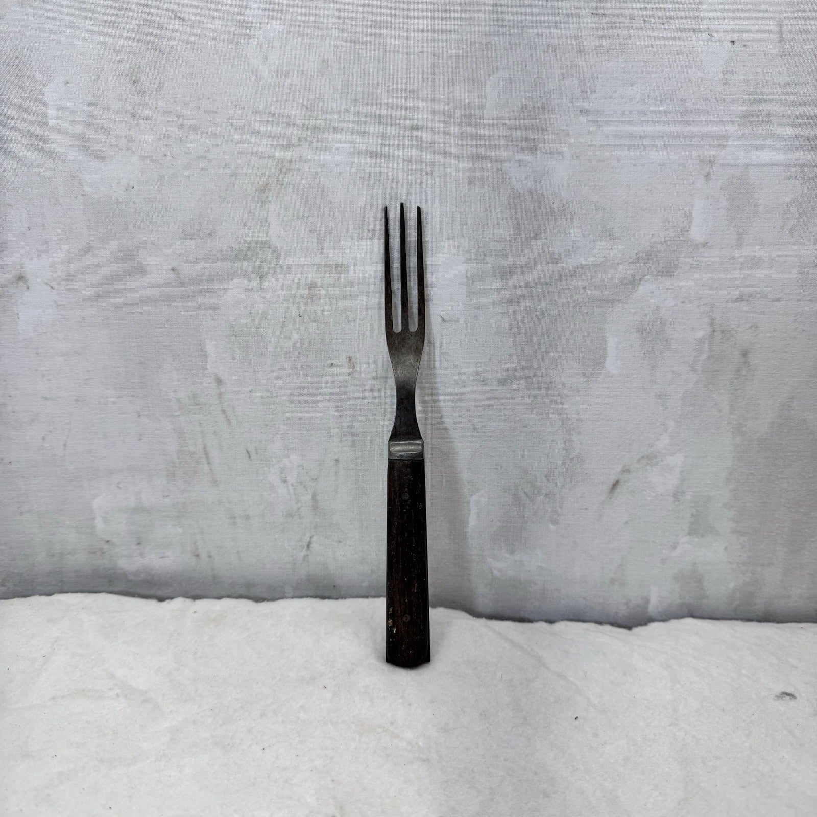 Three Prong Vintage Fork Wooden Handle