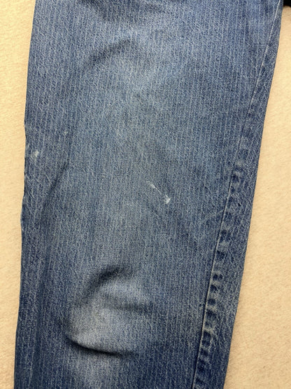 1980s Women’s High Waisted Striped Distressed Jeans