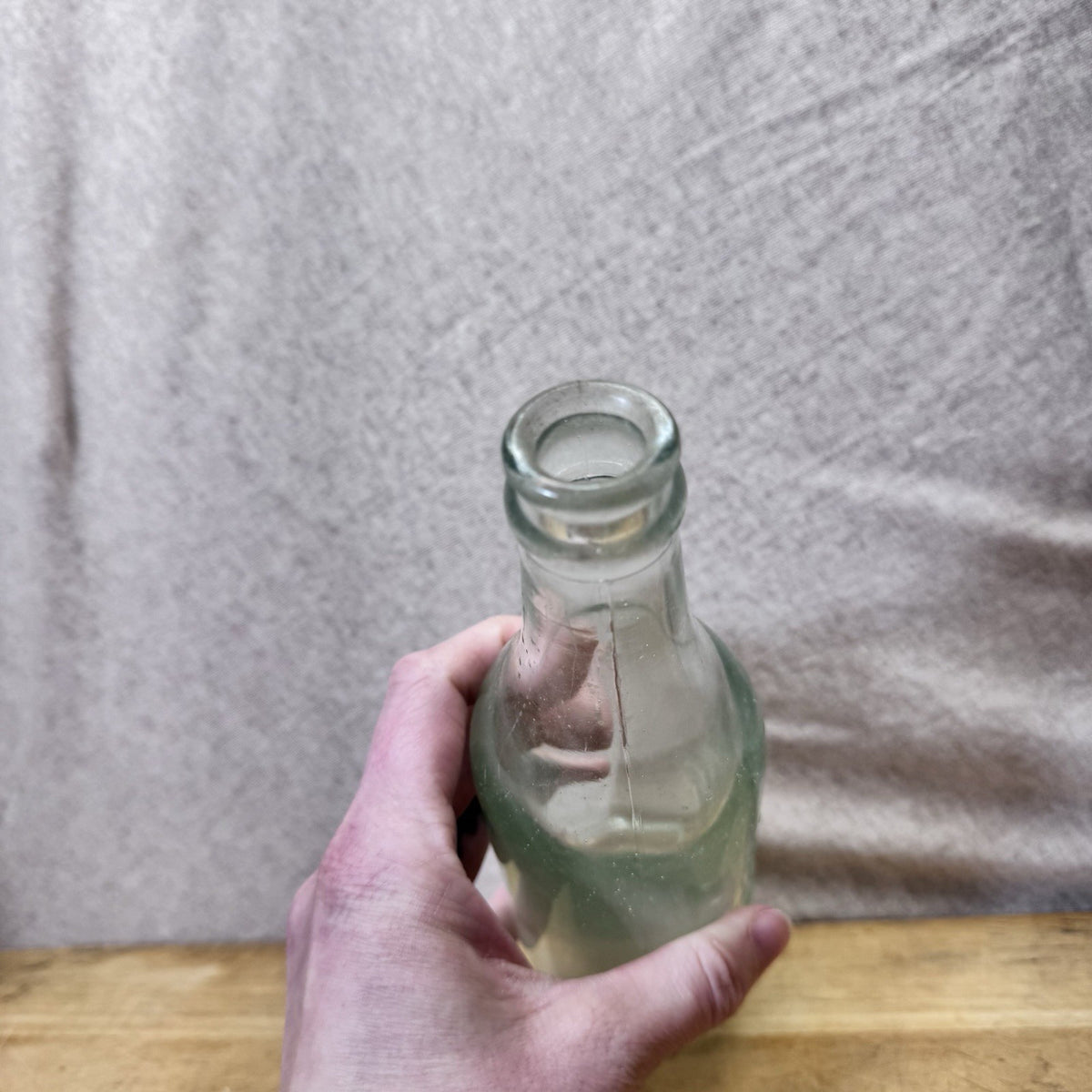 Berlin Wisconsin Bottle Works Blue Bottle Vintage Glass Empty