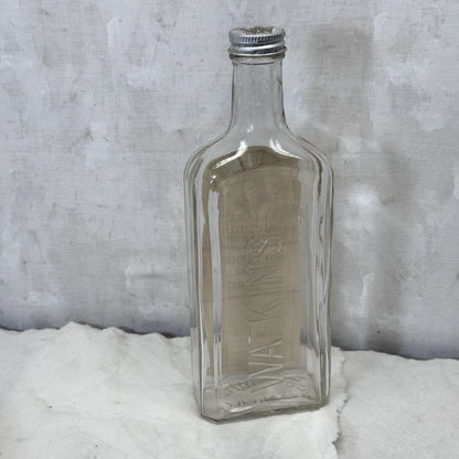 Watkins Imitation Vanilla Extract Glass Empty Bottle Vintage  