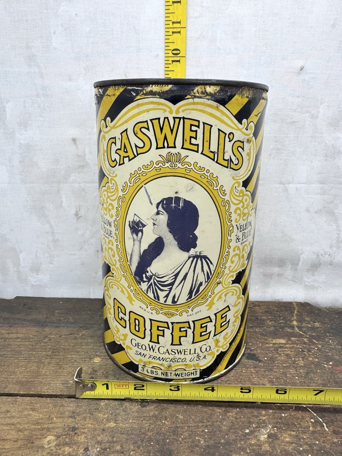 Caswells Coffee Can Antique #1155