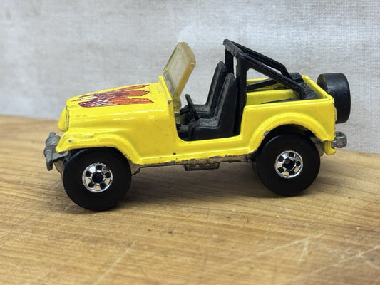 Vintage 1981 Mattel Hot Wheels Yellow CJ-7 Jeep #1235