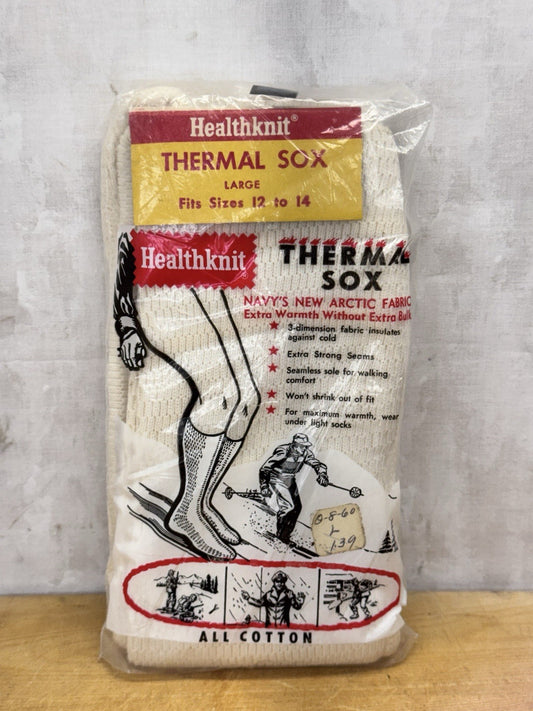Vintage Thermal Socks New Old Stock #1101