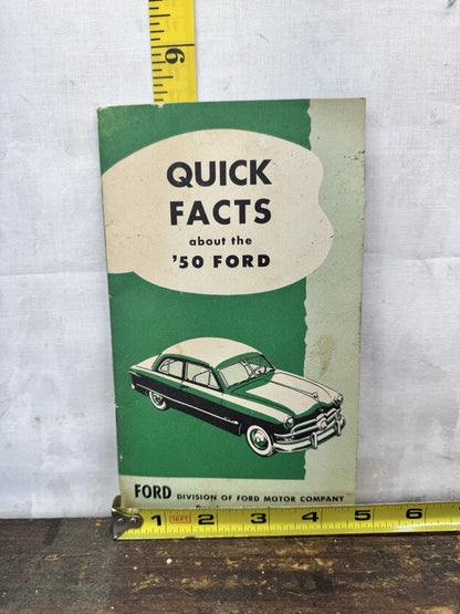 Vintage 50 Ford Pamphlet #1009