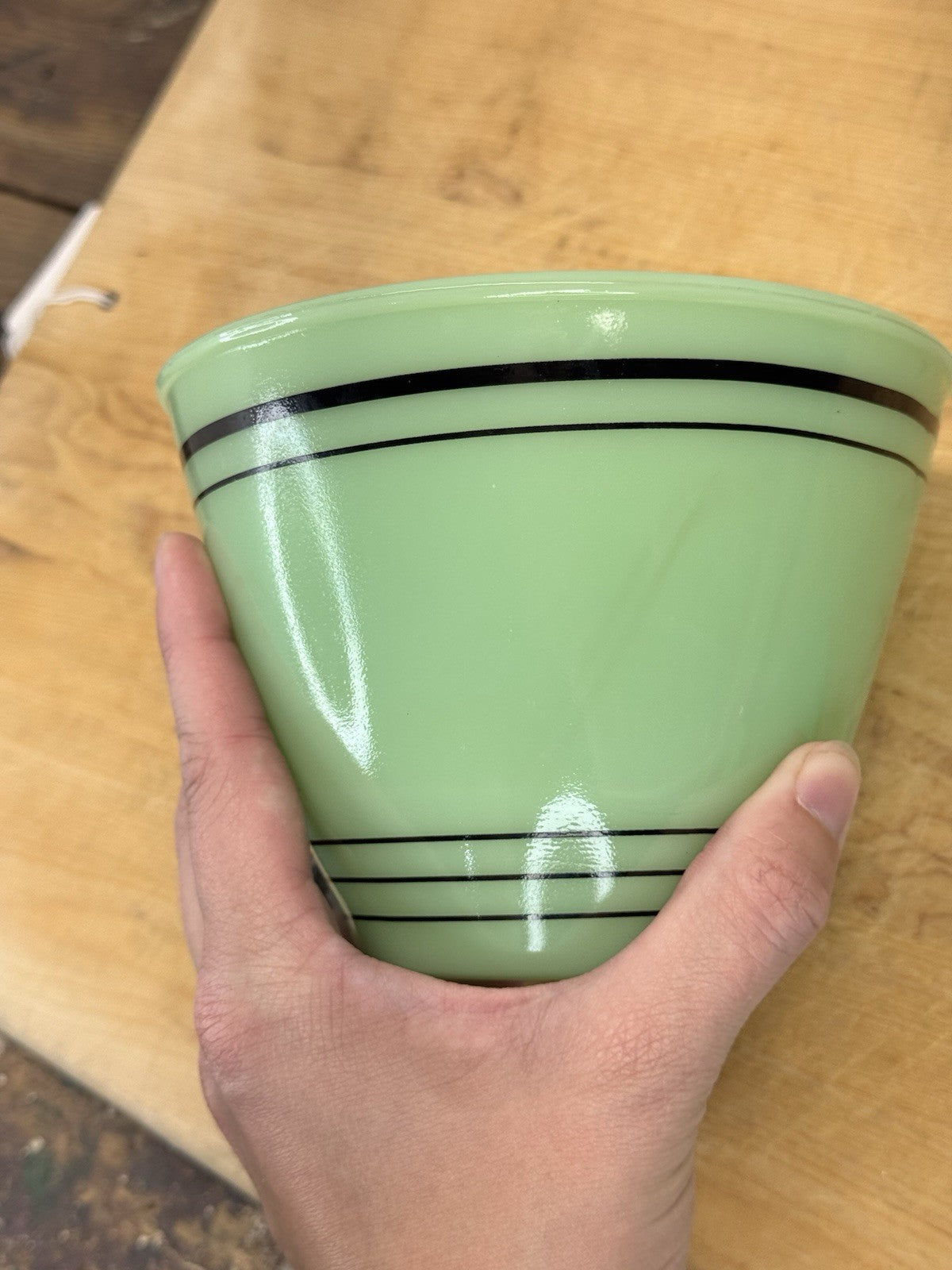 Jadeite Antique Grease Bowl #1072